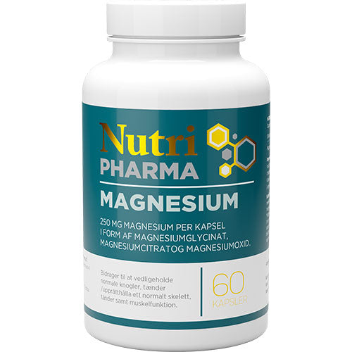 NutriPharma Magnesium | 60 kapsler fra NutriPharma