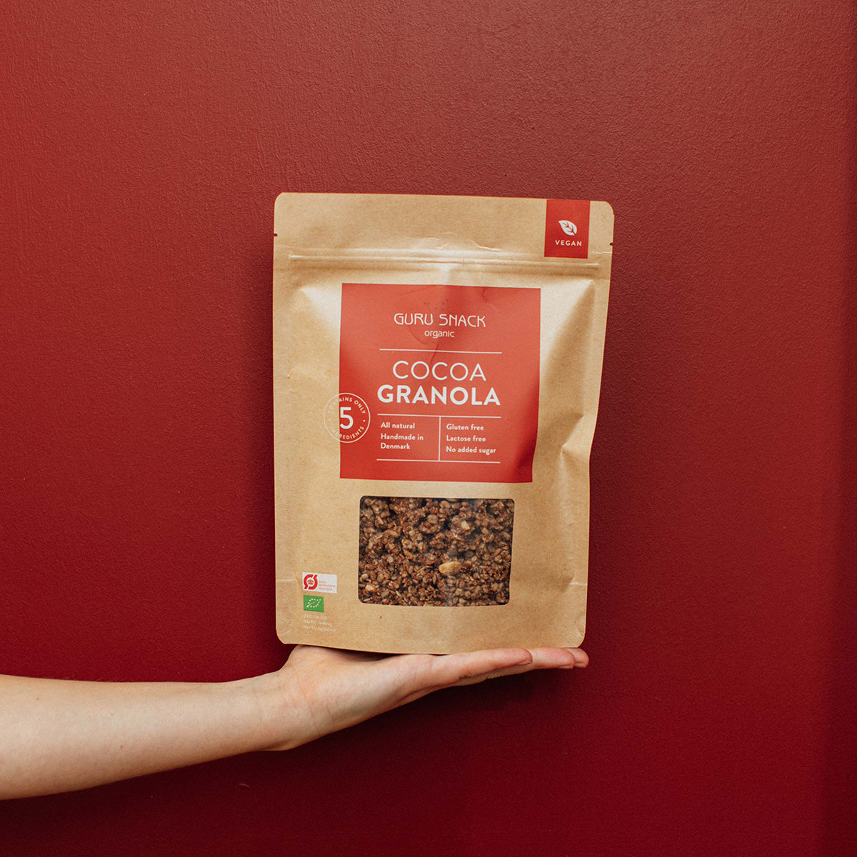 Granola Kakao Øko - Glutenfri fra Guru Snack