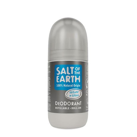Salt of the earth Roll-on Deo (75 ml) | Vetiver & Citrus fra Salt of the earth