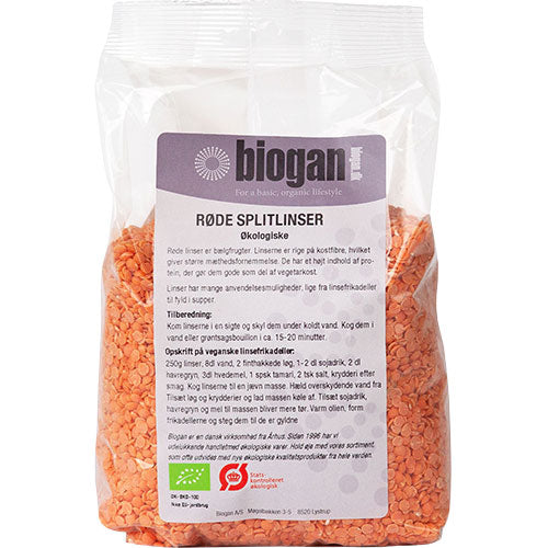 Økologiske Røde Linser fra Biogan