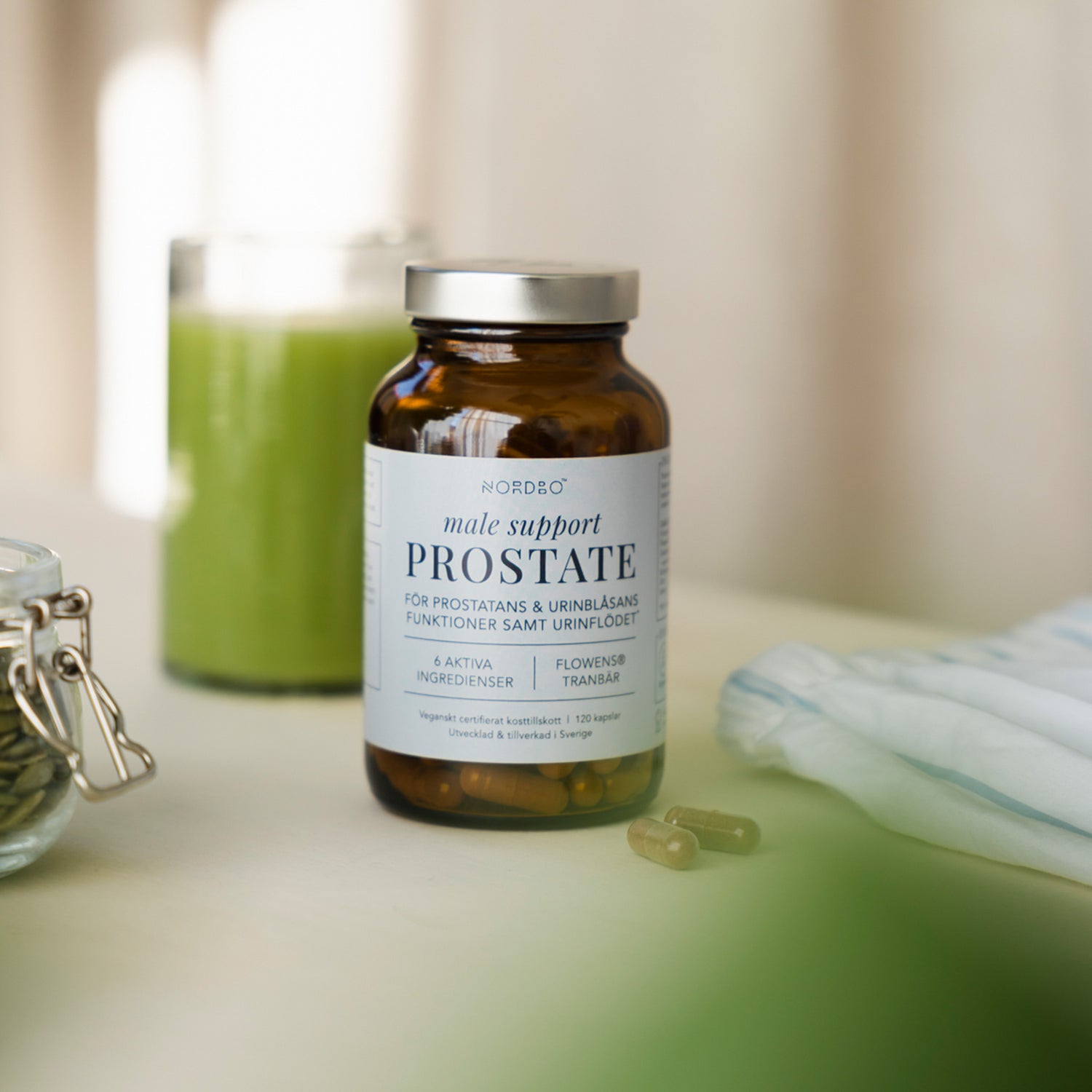 NORDBO Male Support Prostate | 120 kapsler