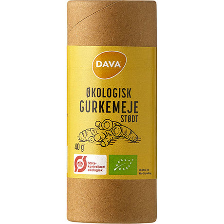 Økologisk gurkemeie, malt fra DAVA