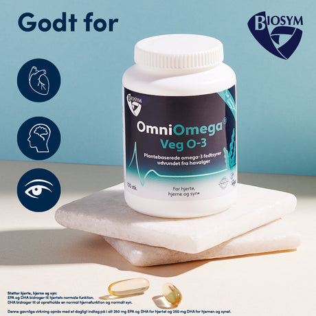 Biosym Omniomega Veg O-3 | 100 kapsler fra Biosym