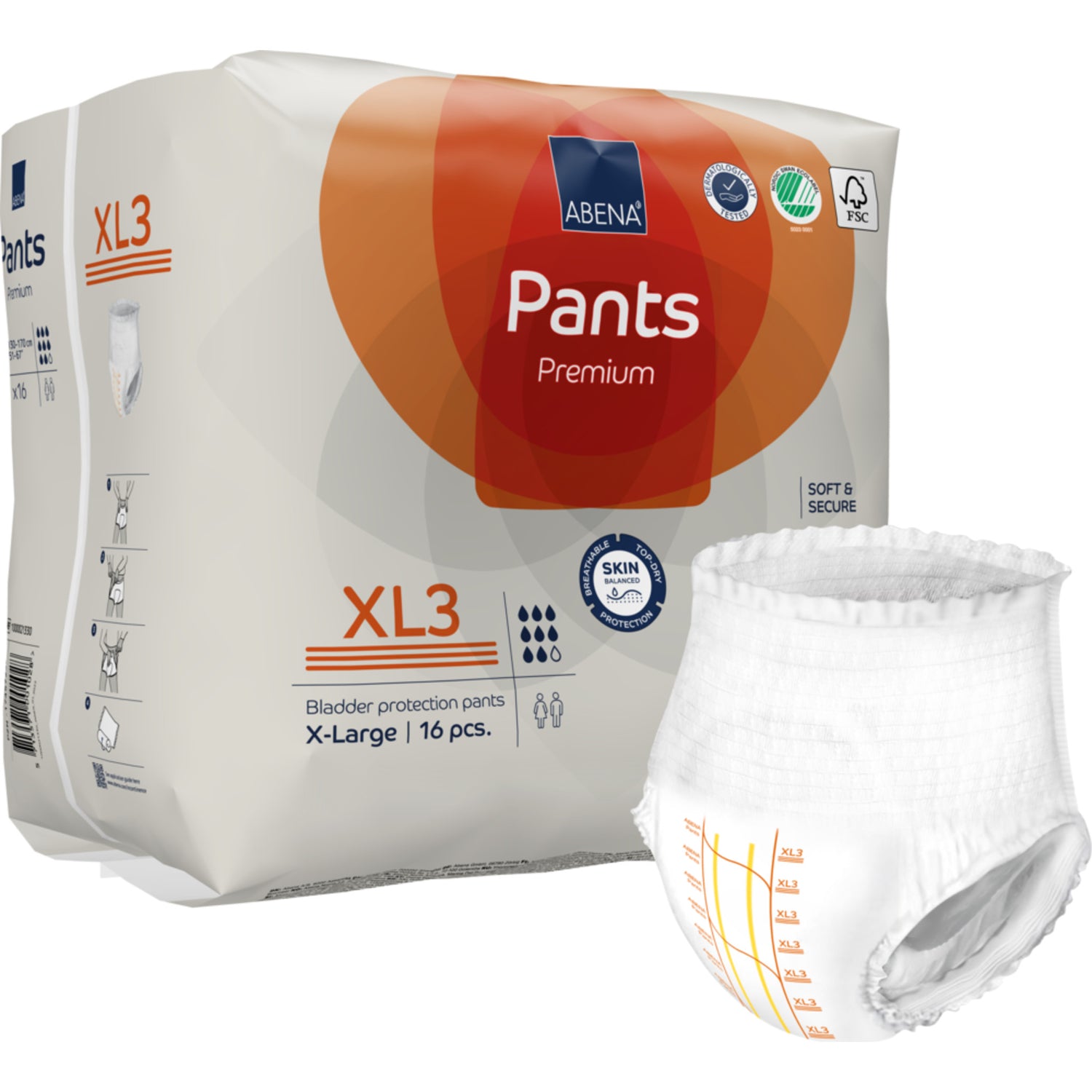 Pants Bukser XL3 Inkontinens, Premium fra Abena
