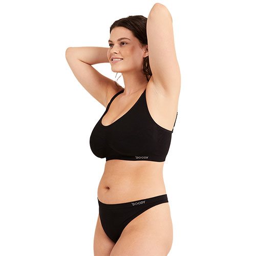 Boody Full Bust Wireless Bra Sort | Str. M fra Boody