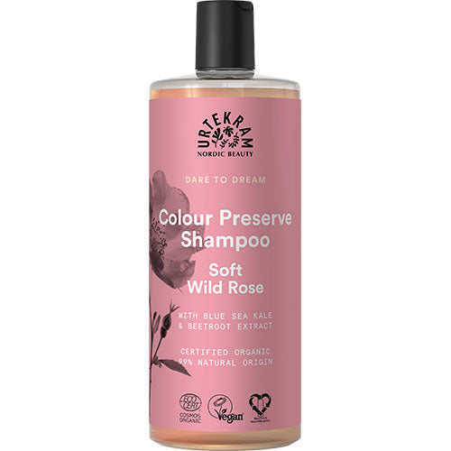 Shampoo Soft Wild Rose Til Farget Hår fra Urtekram