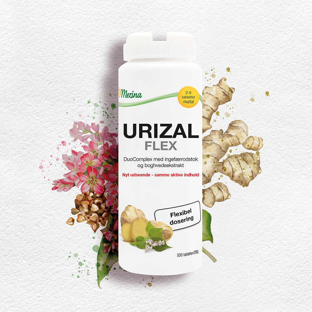 Urizal Flex Ingefær | 500 Tabl. fra Urizal