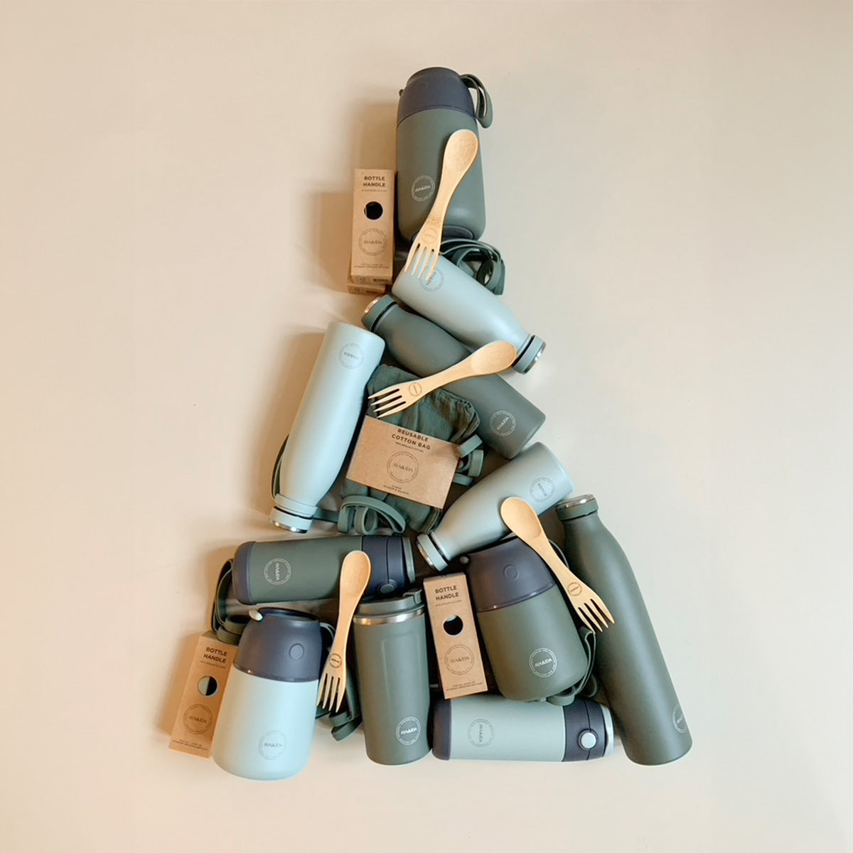 Termos Drikkeflaske Rustfritt Stål Mintgrønn fra AYA&IDA