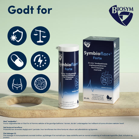 Biosym Symbioflor+ Forte | 30 kapsler fra Biosym
