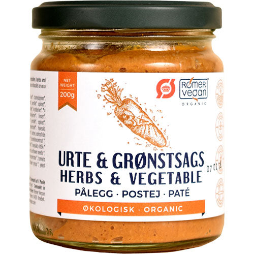Smørepålegg Urter & Grønnsaker Øko fra Rømer