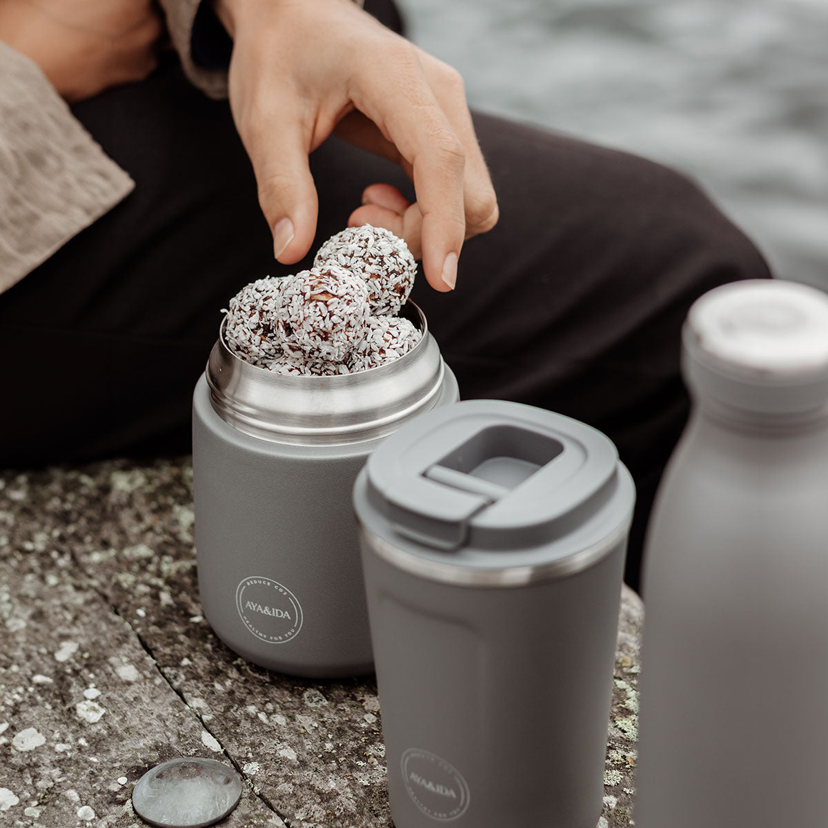 Termokrus Rustfritt Stål Mørk Grå fra AYA&IDA