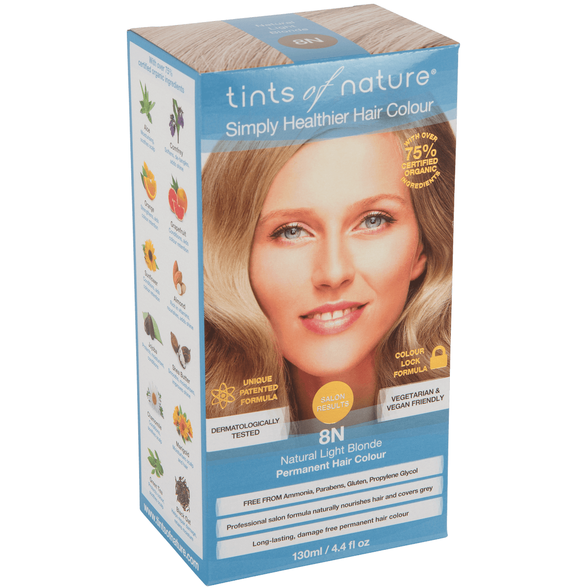 Tints of Nature Permanent Hårfarge | Naturlig Lys Blond 8N