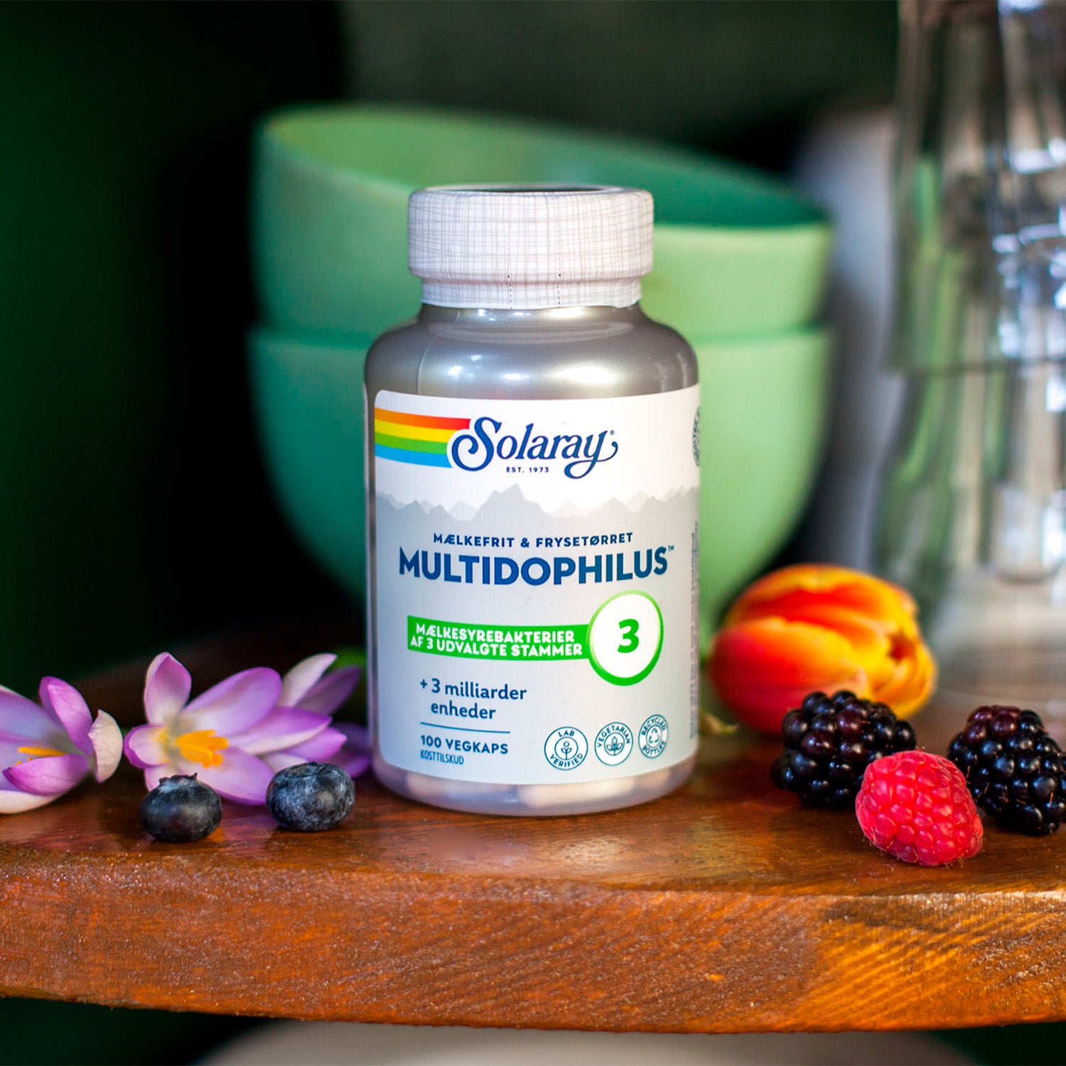 Multidophilus 3 Melkefri fra Solaray