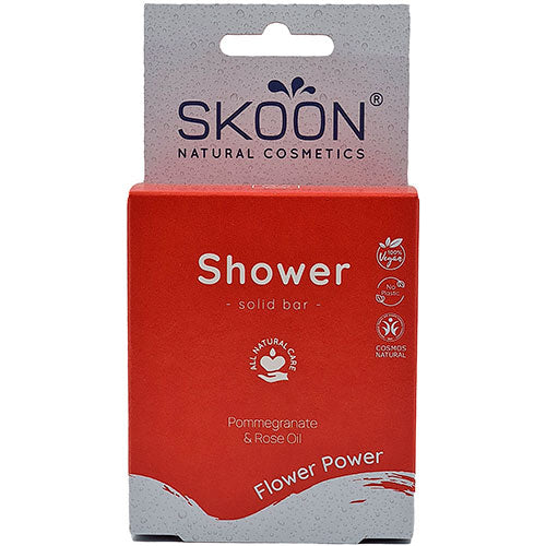 Skoon Solid Shower Bar Flower Power | 90 gr fra Skoon