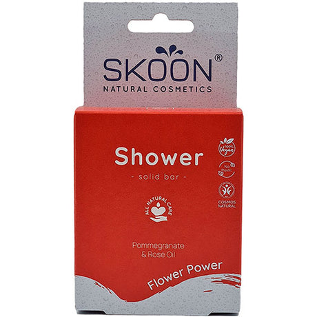 Skoon Solid Shower Bar Flower Power | 90 gr fra Skoon