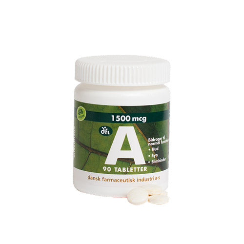 Vitamin A 1500 mcg fra Grønne dfi vitaminer