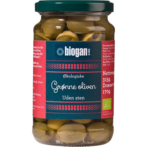 Grønne Oliven Uten Stein Ø fra Biogan