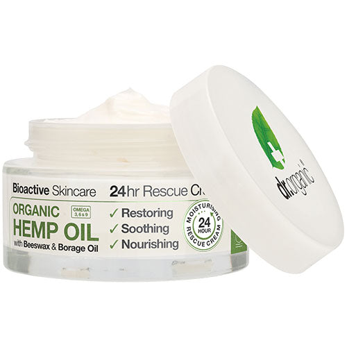 Hemp Oil 24hr Rescue Creme fra Dr. Organic