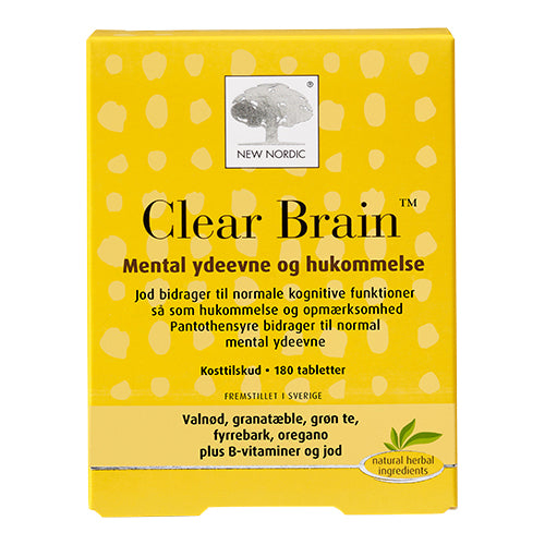 New Nordic Clear Brain | 180 Tabl. fra New Nordic