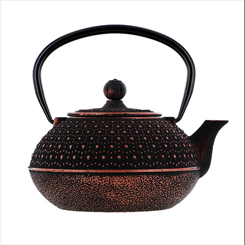 Tekanne Sort/Gull Støpejern 0,8 L fra Aromandise