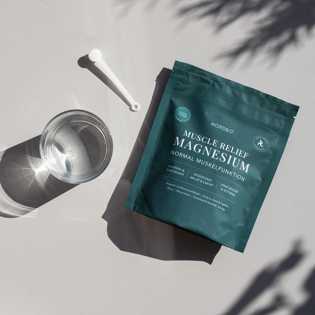 Muscle Relief Instant Magnesium Powder fra NORDBO