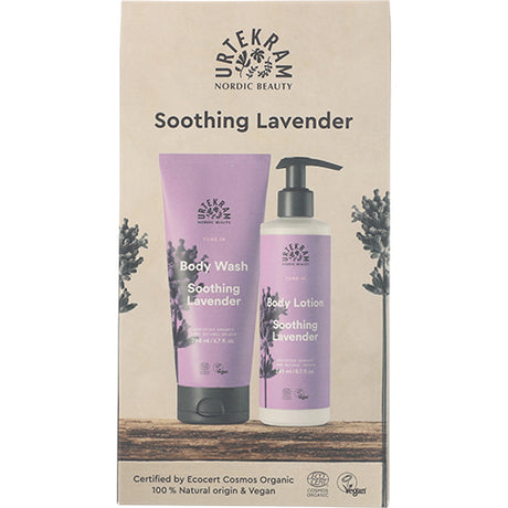 Gaveeske Soothing Lavender Body Lotion & Body Wash fra Urtekram