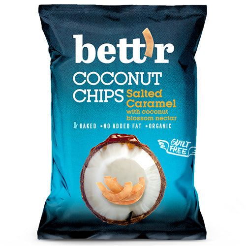 Kokoschips Saltet Karamell Med Kokosblomstnektar fra bett’r