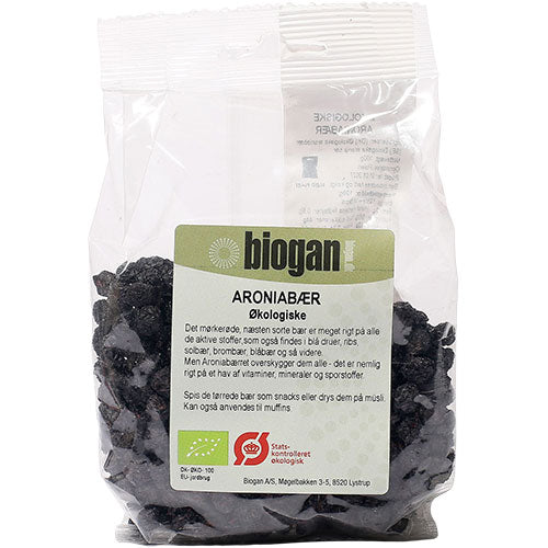 Tørkede Aroniabaer / Svartsurbaer Øko fra Biogan
