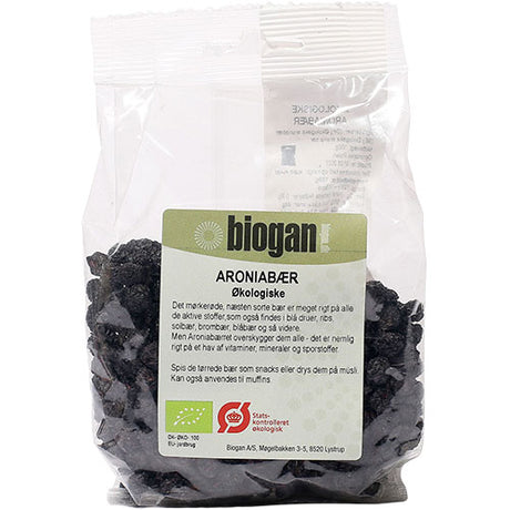 Tørkede Aroniabaer / Svartsurbaer Øko fra Biogan