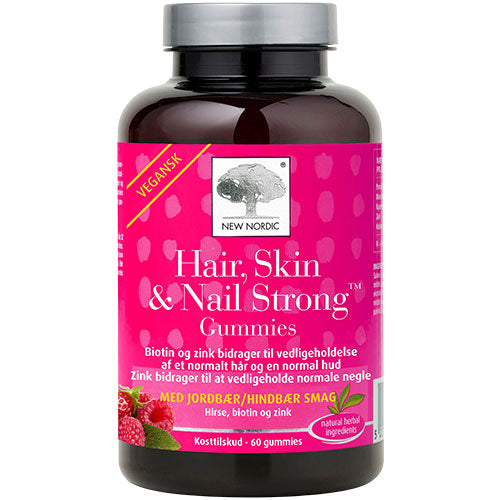 New Nordic Hair, Skin & Nail Strong Gummies | 60 gummies fra New Nordic