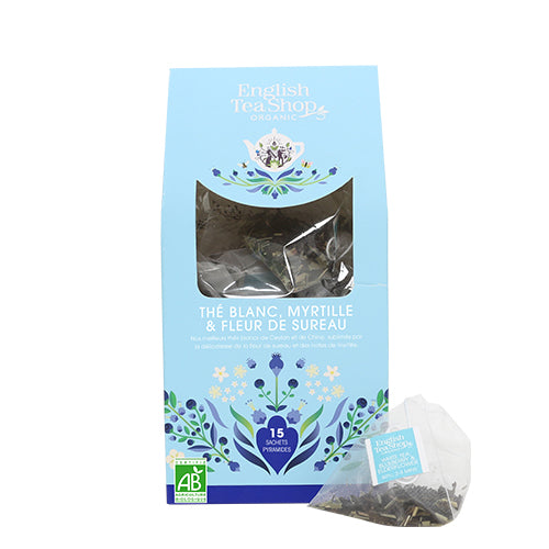 English Tea Shop White Tea, Blueberry & Elderflower Tea Økologisk | 15 br fra English Tea Shop