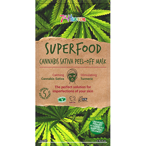 Ansiktsmaske Superfood Cannabis Sativa 7th Heaven fra Earth Kiss