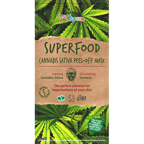 Ansiktsmaske Superfood Cannabis Sativa 7th Heaven fra Earth Kiss