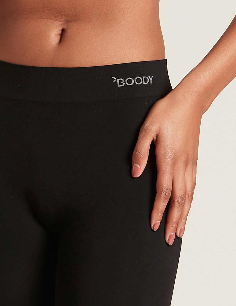 Boody Leggings 3/4 Sort | Str. Xl fra Boody