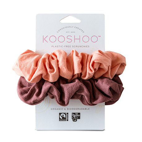 Kooshoo Hår Scrunchie Coral Rose 2 Stk fra KooShoo