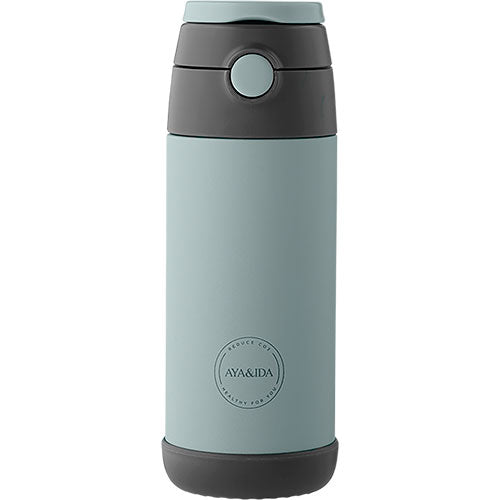 Barneflaske med sugerør - Mintgrønn fra AYA&IDA