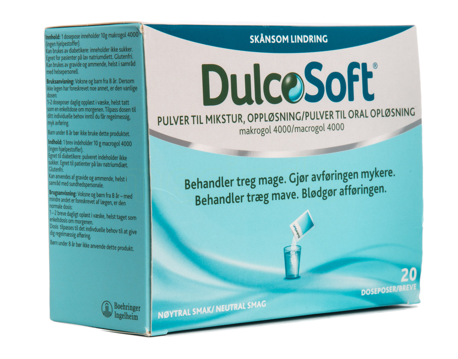 DulcoSoft pulver fra Dulcolax