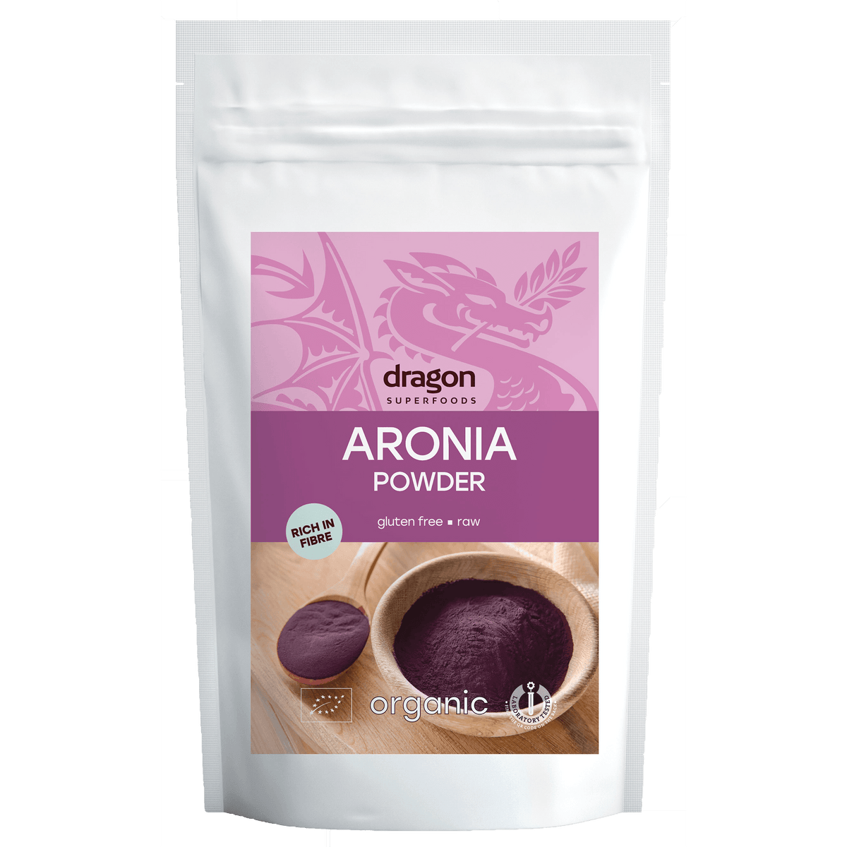 Dragon Superfoods Aronia / Svartsurbær Pulver Glutenfri - fra | 200 g