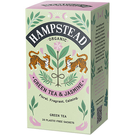 grønn te og Jasmine Ø fra Hampstead Tea