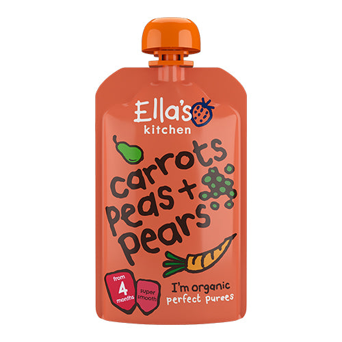 Babymos gulrot, erter & pære 4 mnd+ fra Ellas Kitchen