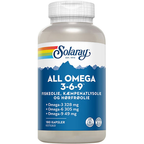 Solaray All Omega 3-6-9 | 180 kapsler fra Solaray