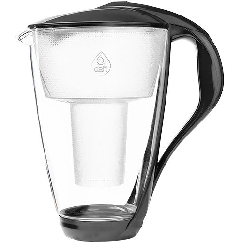 Vannfilter Kanne 2 Liter Glass, Antracitgrå fra Dafi