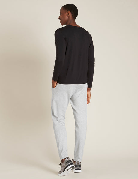 Boody Men´s Long Sleeve Crew Neck T-shirt Sort | Str. Xl fra Boody