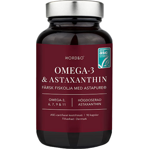 NORDBO Omega-3 & Astaxanthin | 90 kapsler fra NORDBO