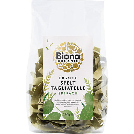 Spelt Tagliatelle Spinatpasta Øko fra Biona Organic