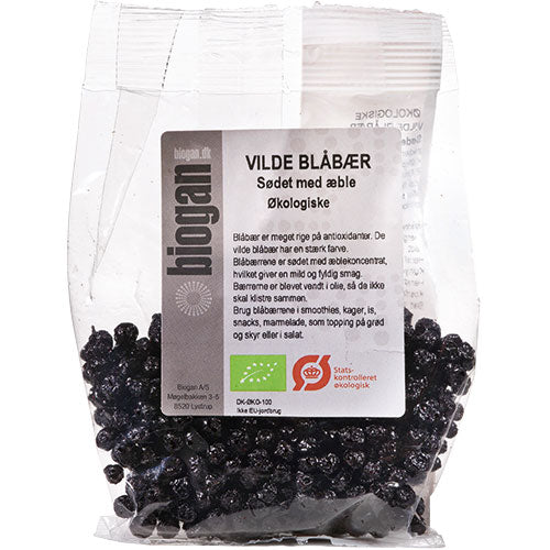 Blåbær ville søtet med eple Øko fra Biogan