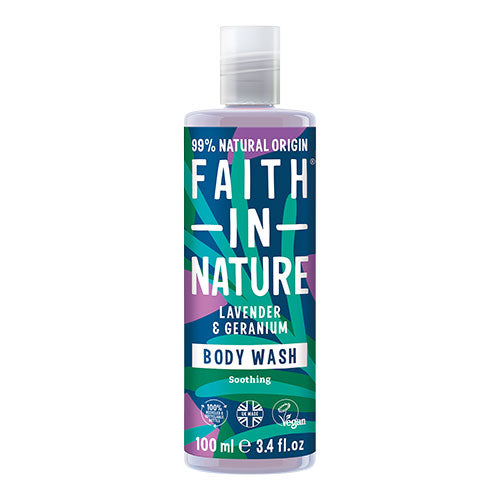Faith in Nature Body Wash (100 ml) | Lavendel & Geranium fra Faith in Nature