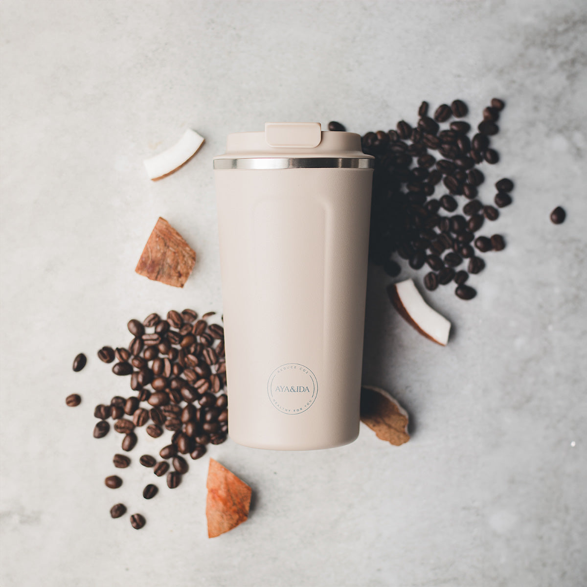 Termokrus Rustfritt Stål Krembeige fra AYA&IDA