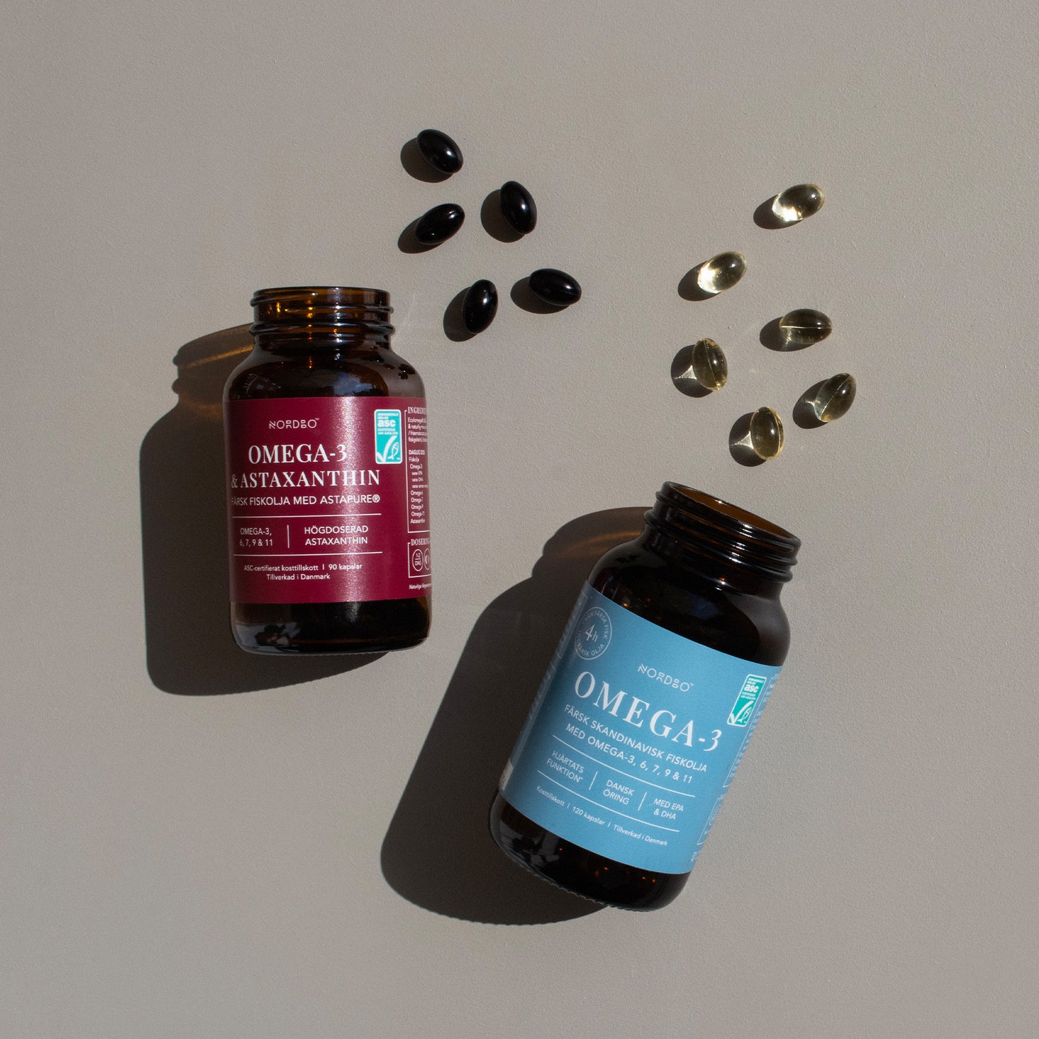 NORDBO Omega-3 & Astaxanthin | 90 kapsler