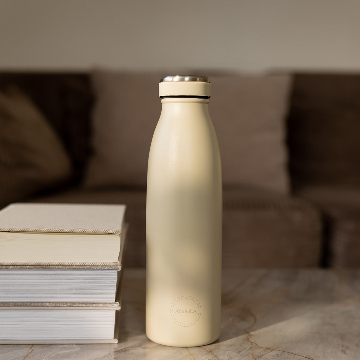 Termos Drikkeflaske Rustfritt Stål Eukalyptus fra AYA&IDA